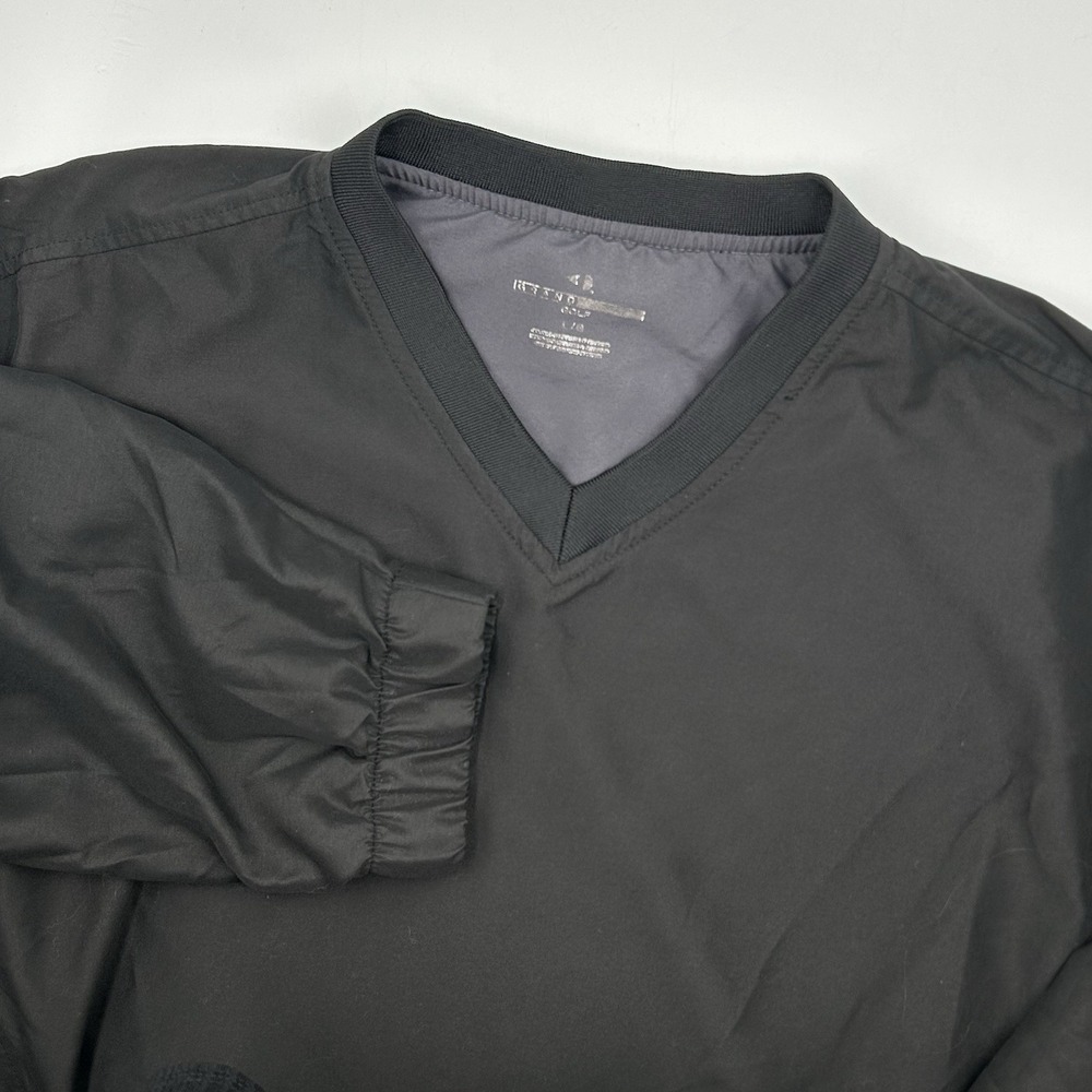 Vintage Grand Slam Pullover Men's Large Black Windbreaker Jacket 90s‎ Y2K